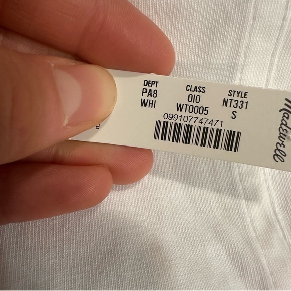Madewell white Puff-Sleeve Tee - Picture 4 of 4